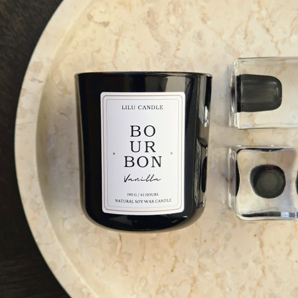 Ręcznie robiona świeca sojowa Bourbon Vanilla